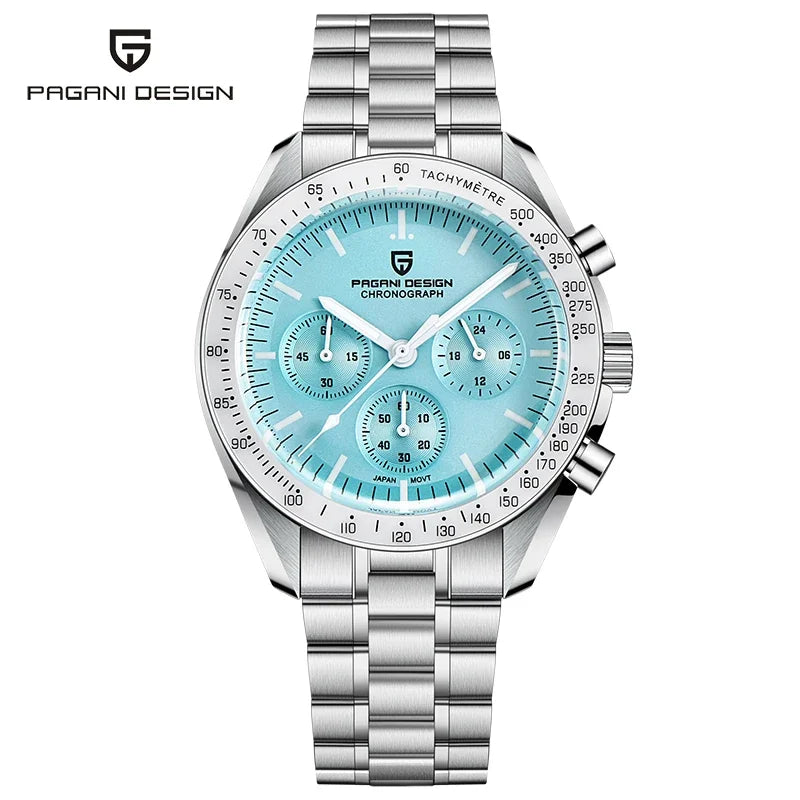 Pagani Design Moon Mens Luxury Chronograph Quartz Ceramic