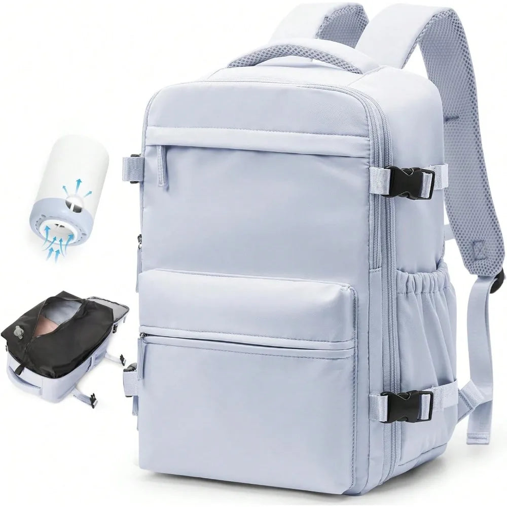 Vacuum Travel Backpack With Pump Flight Ready Carry On