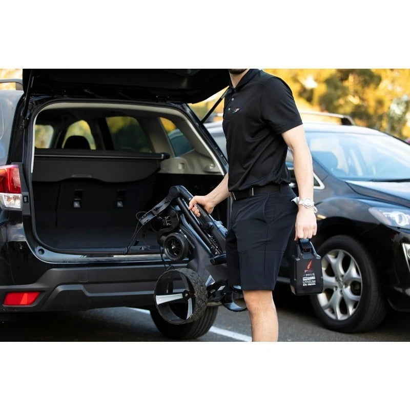 Zip Navigator Electric Golf Cart - 36 Hole Battery - Remote Control - (Drink, Umbrella, & GPS Phone)