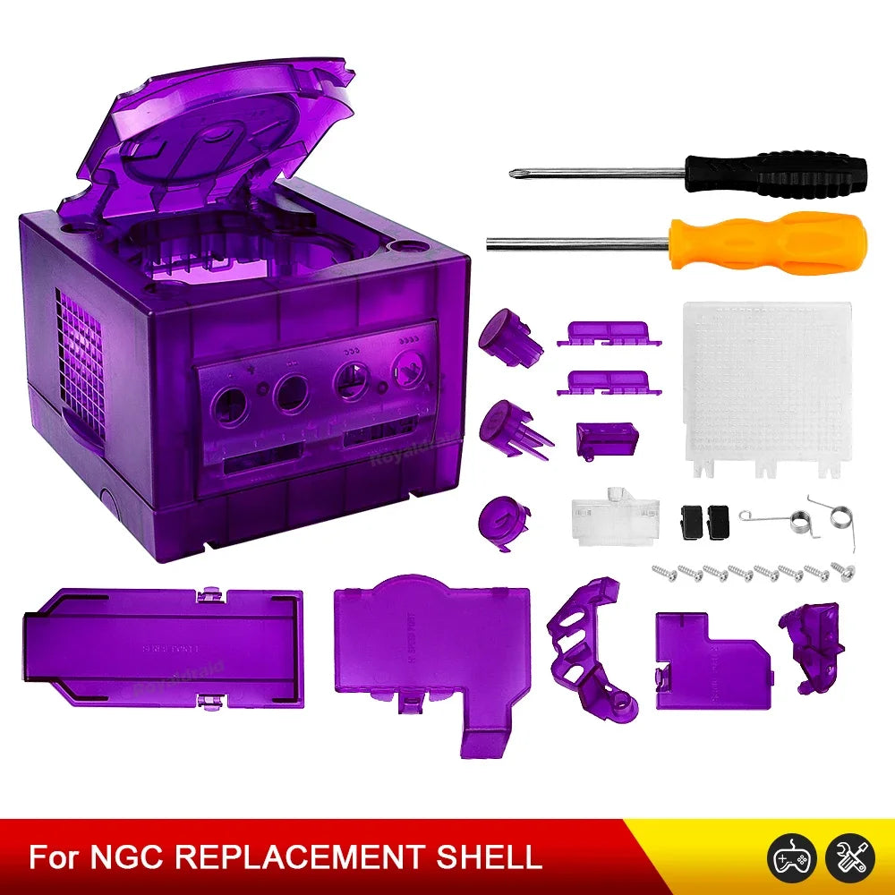 NEW For Gamecube NGC Replacement Housing Shell Transparent Case Box For Gamecube NGC GC Gaming Console DOL-101/DOL-001