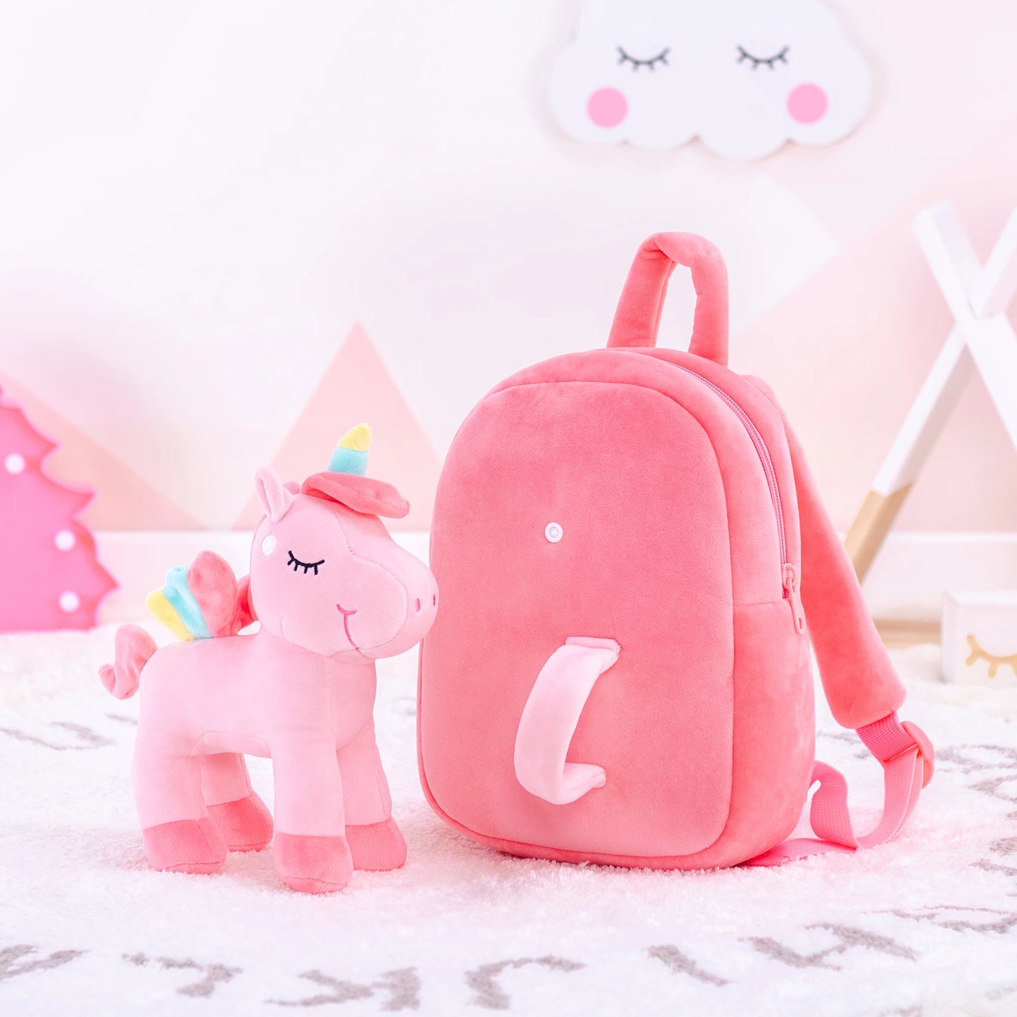 Plush Backpacks kids Backpacks Standing Unicorn Backpacks Baby Girl Gifts Stuffed Animal Unicorn Toys