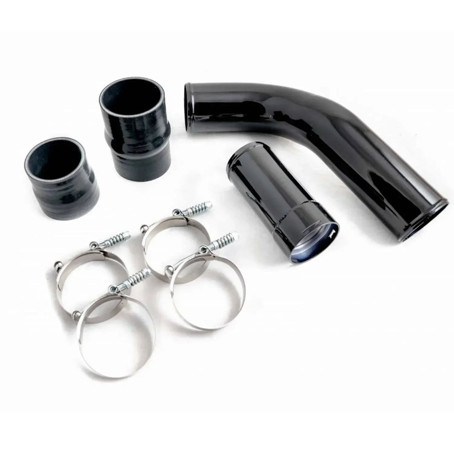 Black Silver Hot Side Aluminum Intercooler Pipe Upgrade for Ford 6.7L Powerstroke Diesel 11-16 Engine Parts Cooling Systems
