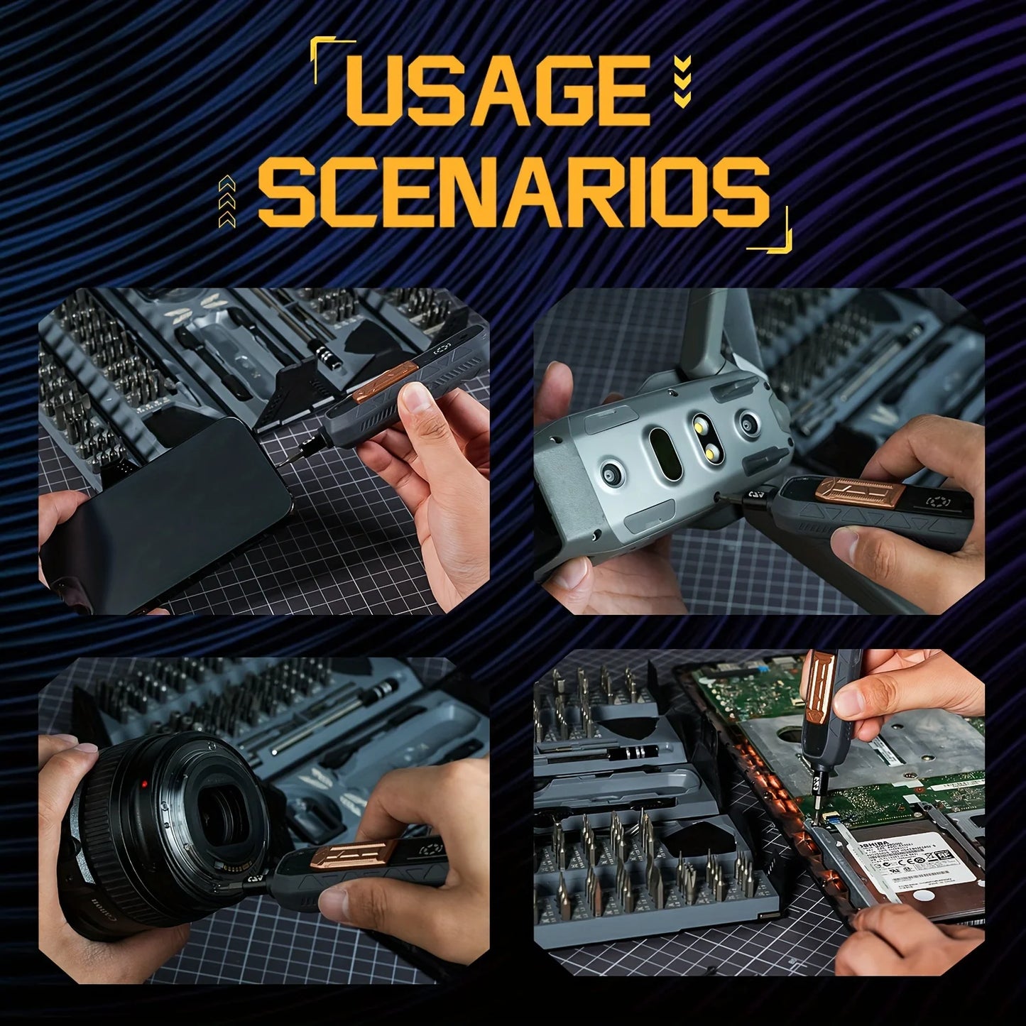 Precision Magnetic Screwdriver Set,Repair Kit,Black And White Colors Are Available,Suitable For Laptop, Mobile Phone, PS5 Etc.