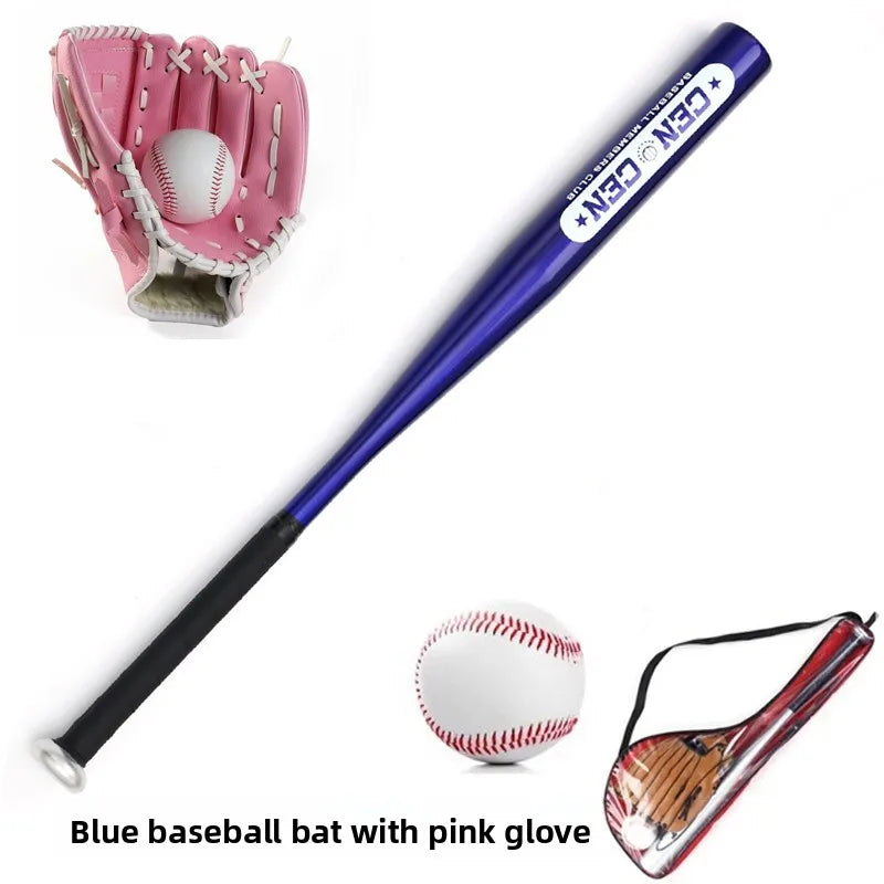 Beginner Children's Baseball Equipment Set Leather Glove Youth Bapa Aluminum Alloy Basswood Oak Training Baseball Bat