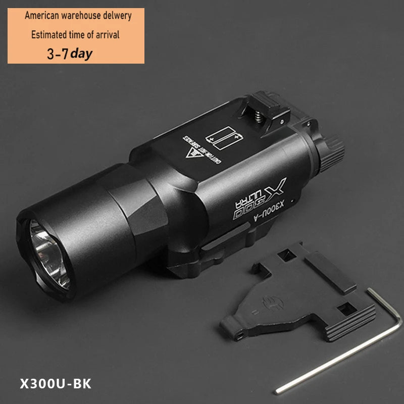 Tactical M600C M600 M300C X300U Flashlight 20MM Rail LED Scout Light Outdoor Camping Lamp Rifle Weapon Flashlight US Warehouse