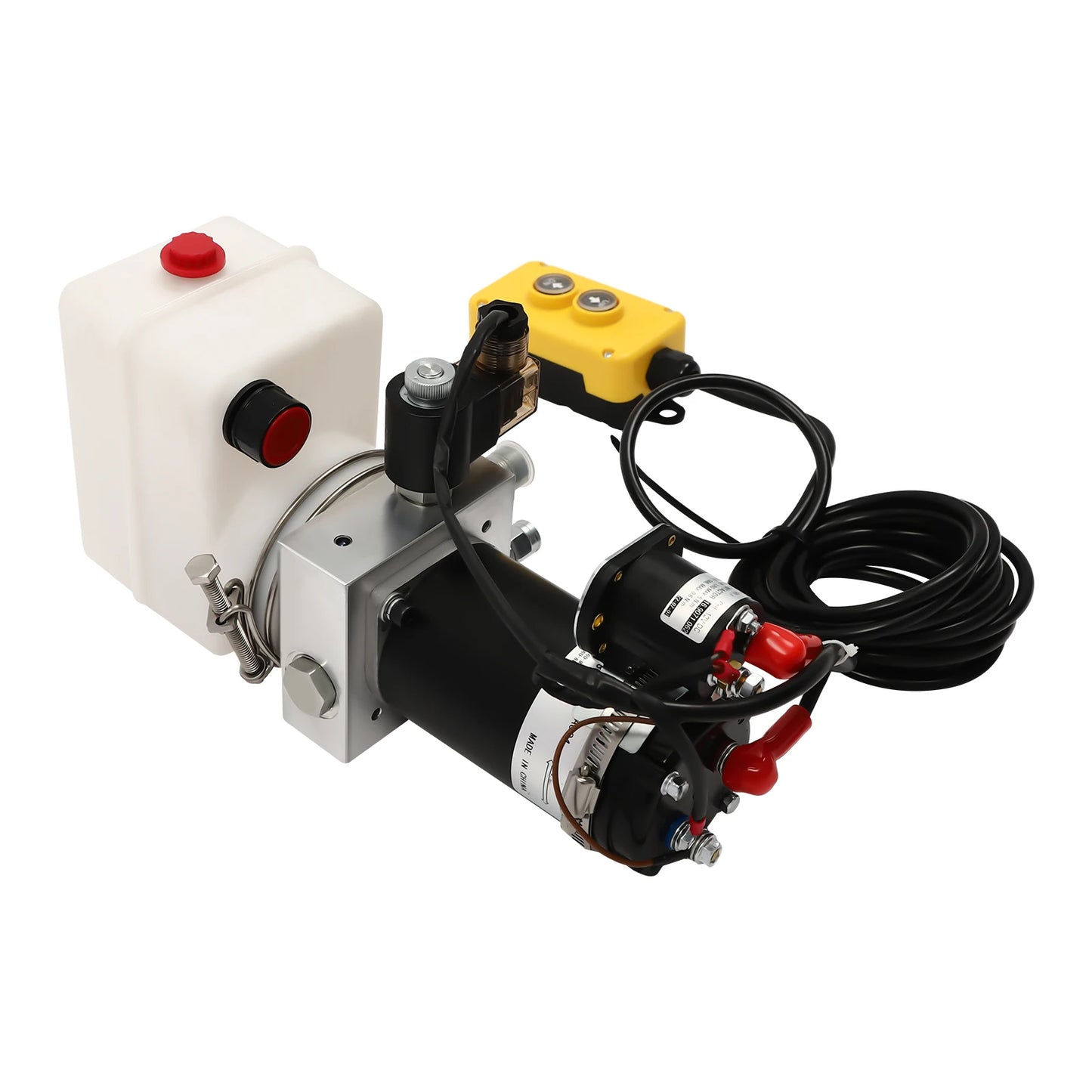 DC 12V Hydraulic Power Unit Hydraulic Pump Single Acting Pump 800W for Truck, Dump Trailer