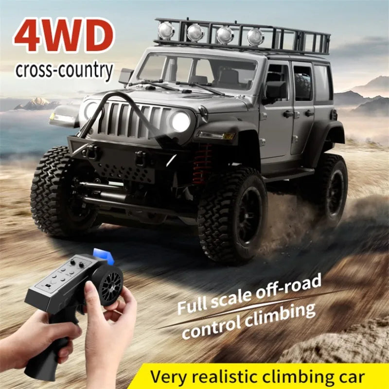 1/12 MN128 RC Crawler 2.4G Climbing Buggy Professional with LED Light Remote Control Vehicle Toys with 2 Batteries US shipping