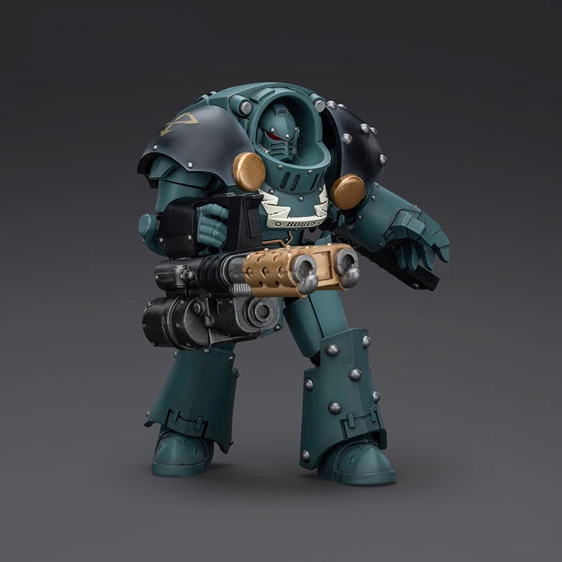 JOYTOY Warhammer The Horus Heresy Sons Of Horus Tartaros Terminator Squad Terminator With Heavy Flamer And Chainfist 1:18