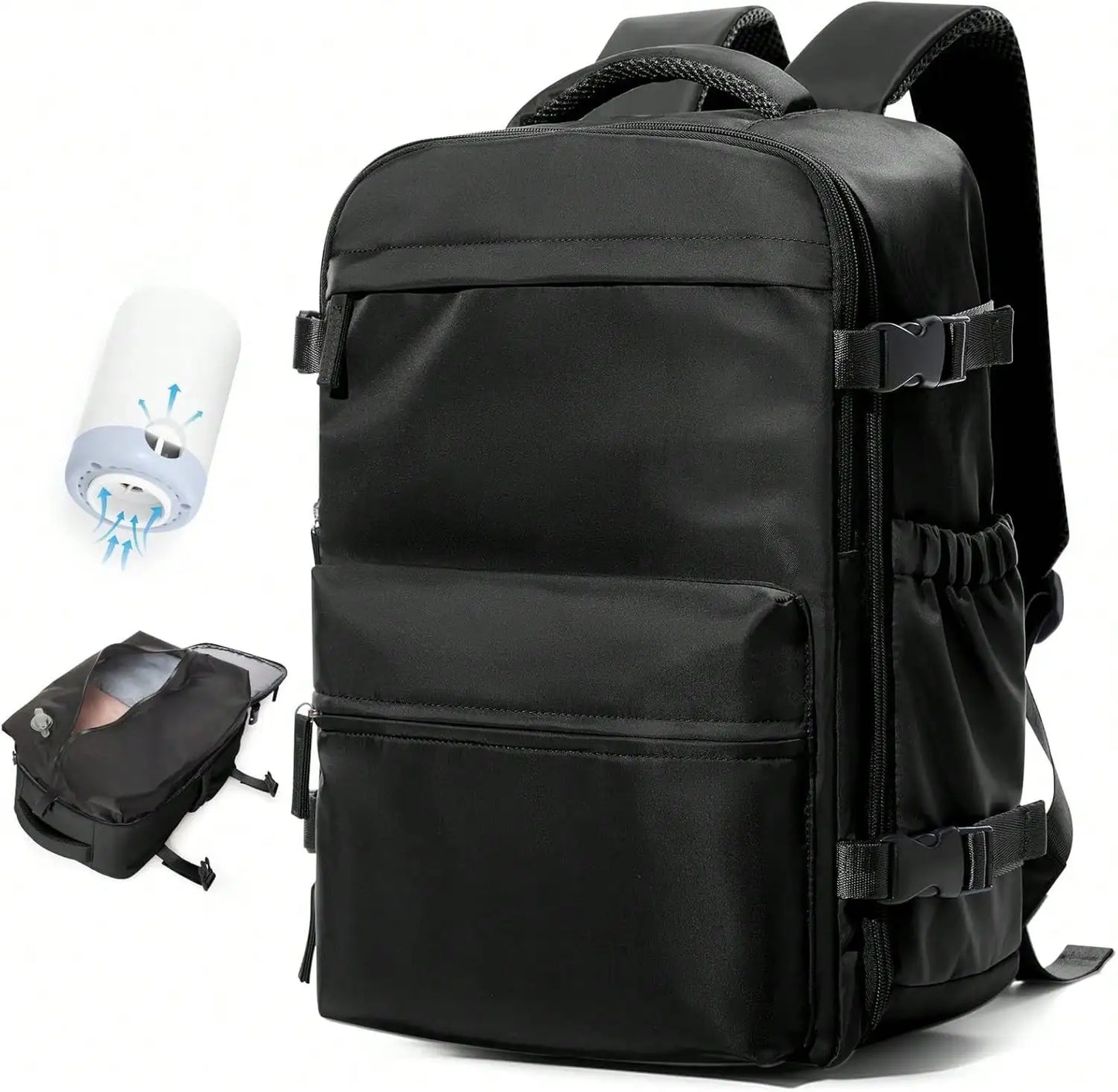Vacuum Travel Backpack With Pump Flight Ready Carry On