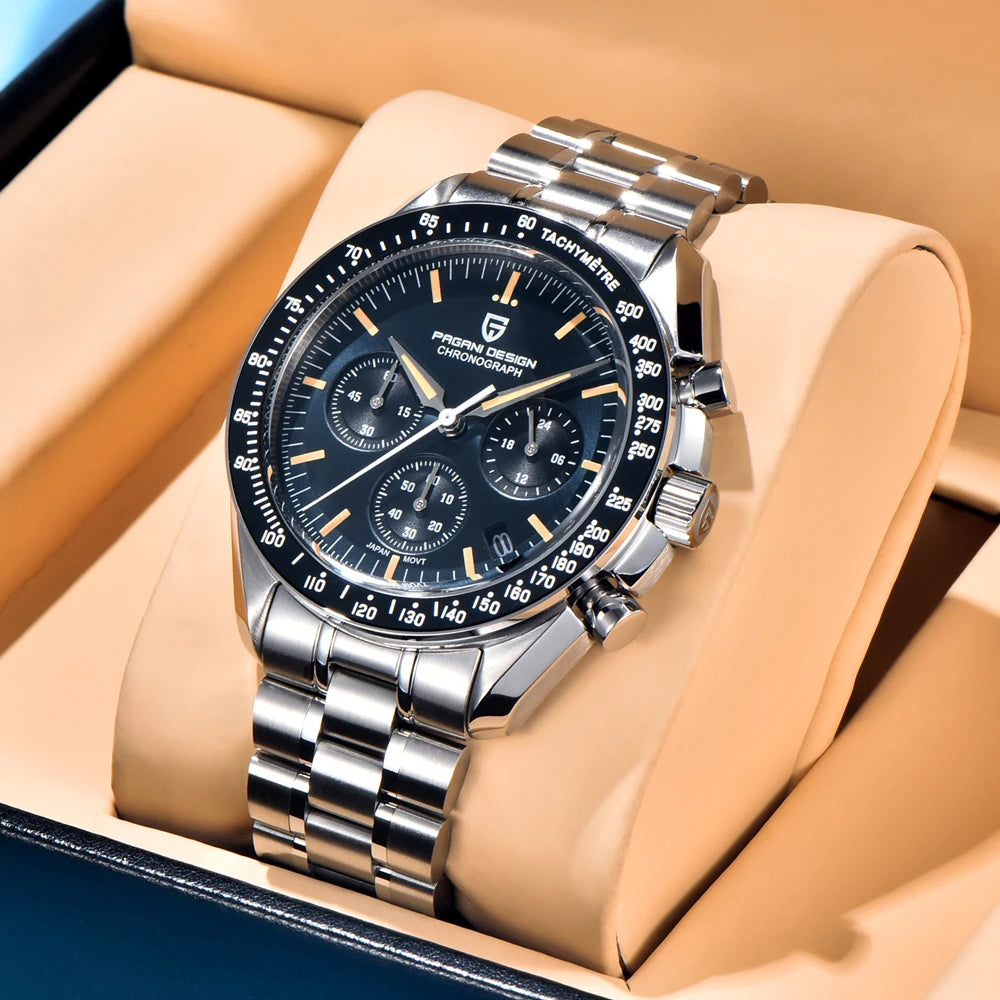 Pagani Design Moon Mens Luxury Chronograph Quartz Ceramic