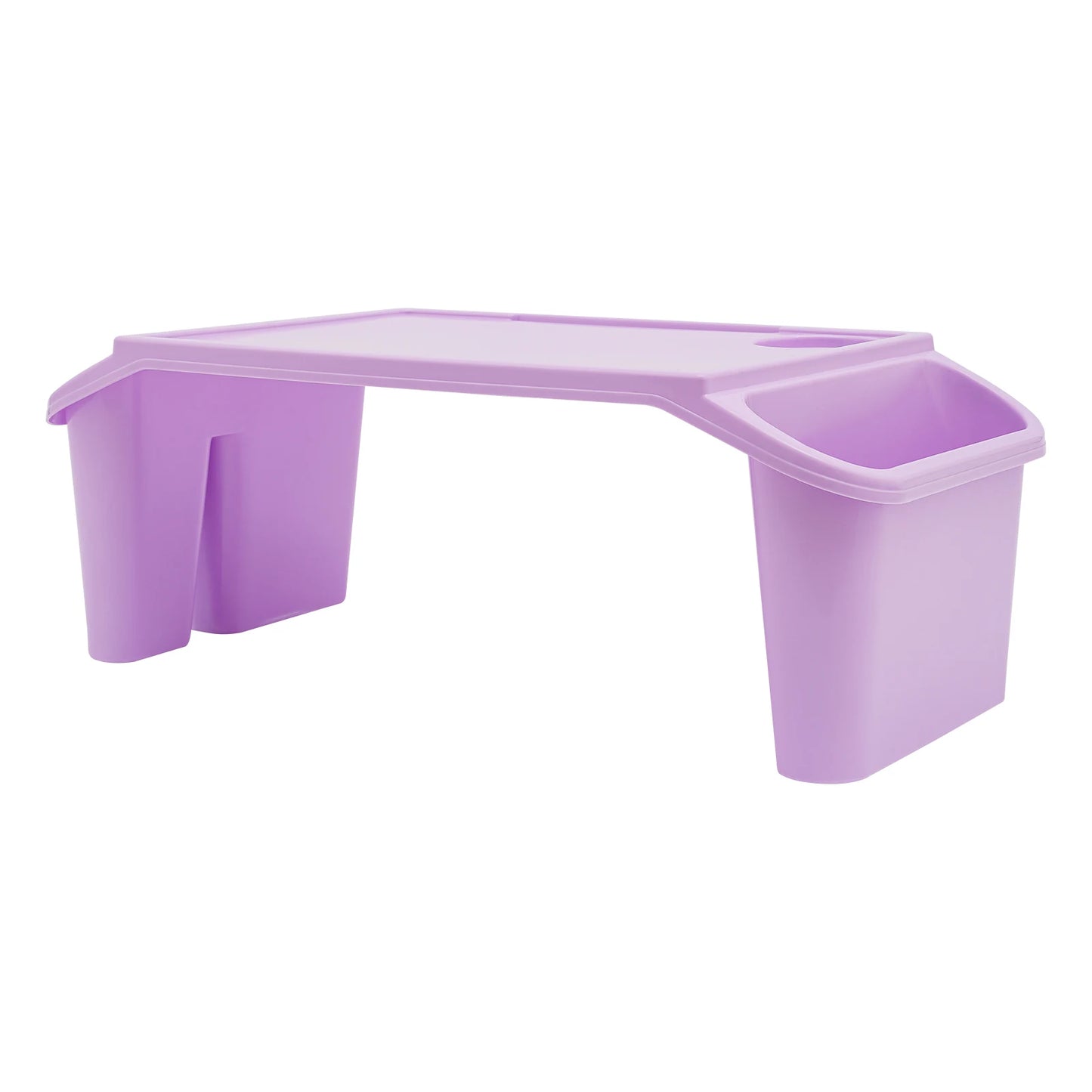 Kids Lap Desk Tray Set of 4, Durable PP, 11.02 lbs Capacity, Anti-Slip Legs, Easy to Clean, Lightweight for Eating and Studying