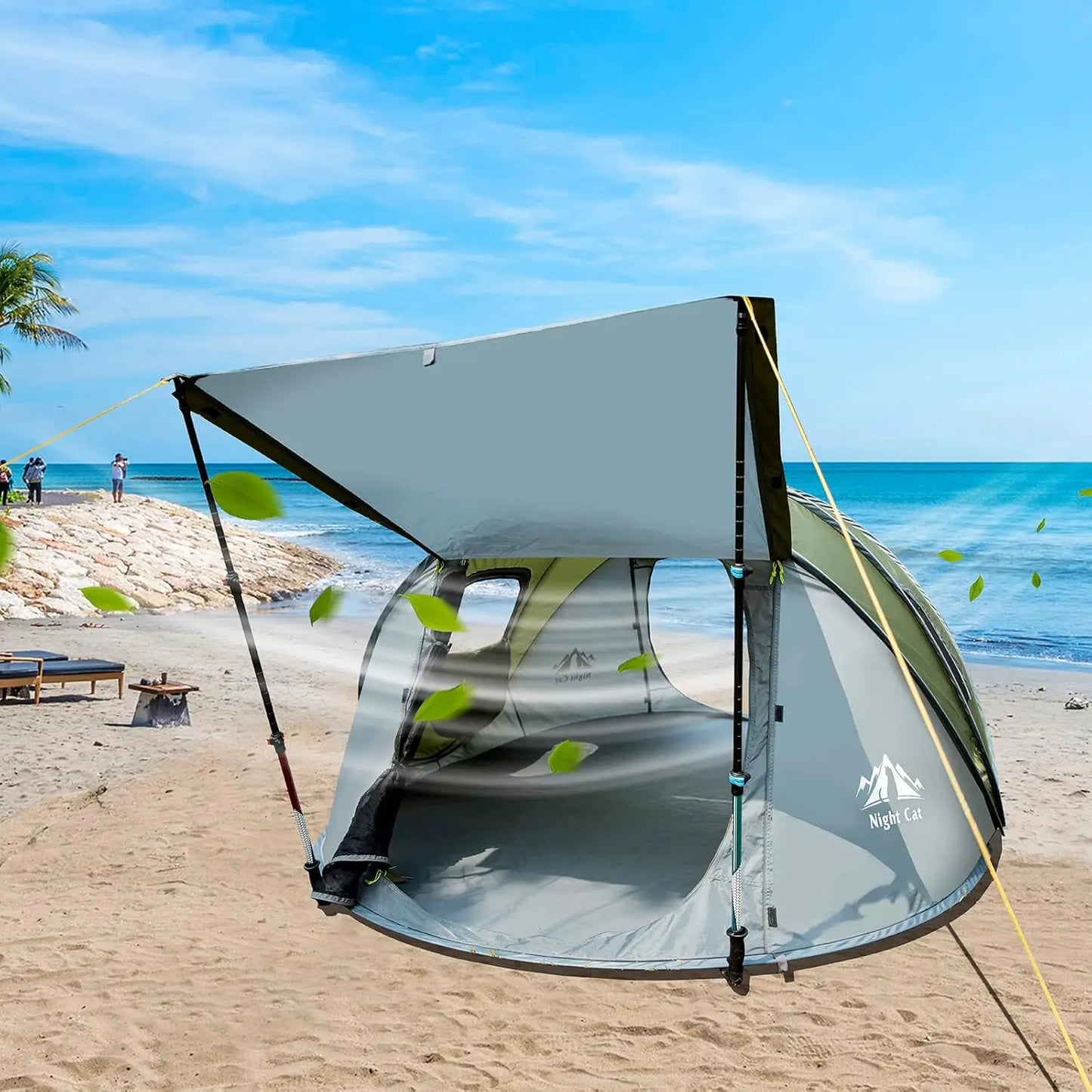 Pop-up Camping Tent: 2 Person Tent Waterproof Instant Easy Setup Family Tent