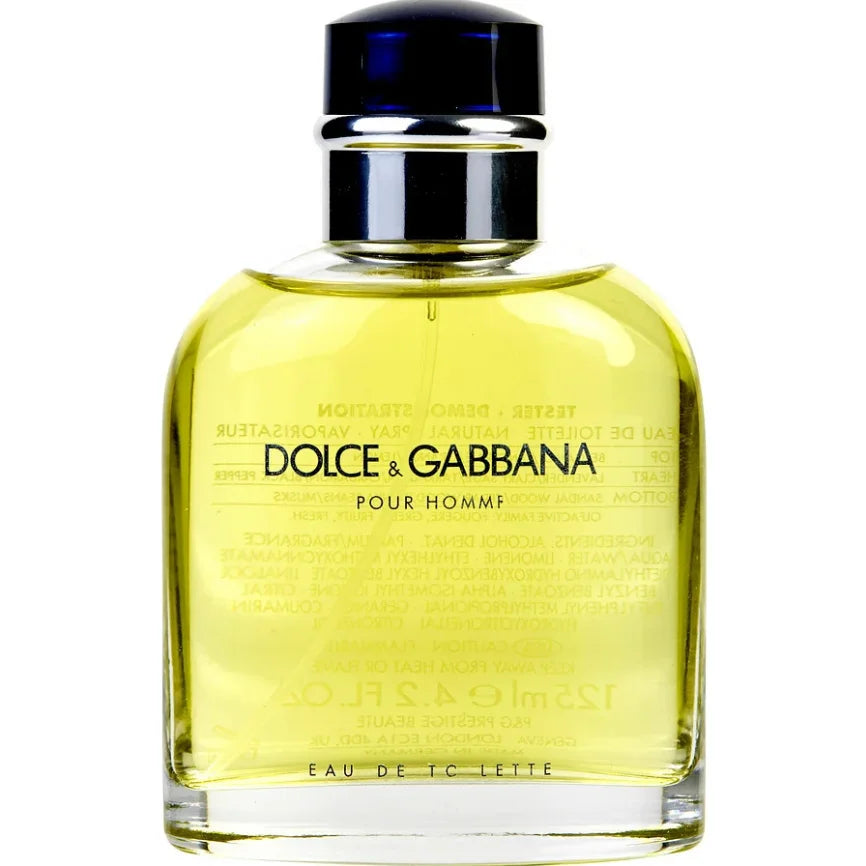 Dolce & Gabbana men Eau De Toilette Spray 125ml Tester Original citrus fragrance with long-lasting scent