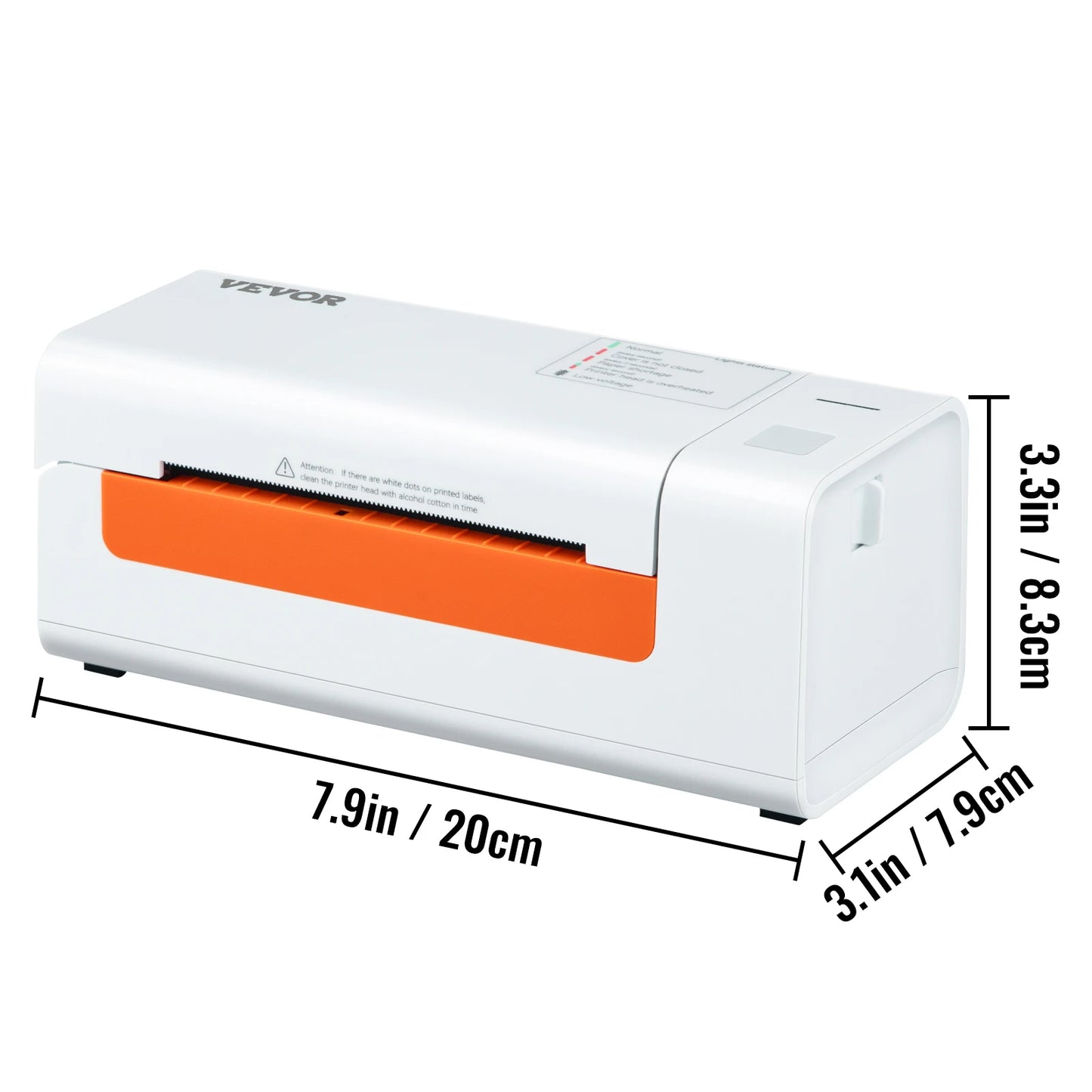 SucceBuy Thermal Label Printer Portable 300DPI for 4x6 Mailing Packages Printing w/ Bluetooth & Automatic Label Recognition