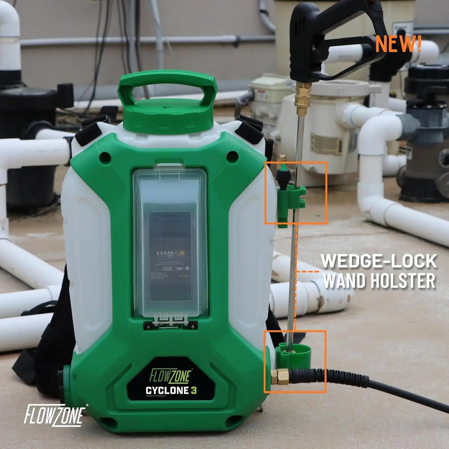 3 Battery Powered Backpack Sprayer - Variable-Pressure 5-Position Electric Lawn & Garden Sprayer - 4 Gallon