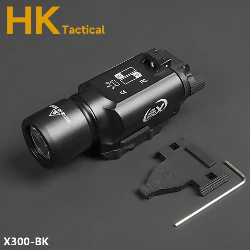 SF M300C M600C M600 Airsoft Flashlight Tactical Torch Rifle Hunting Weapons Scout Light PEQ15 Red Dot Indicator Fit 20mm Rail