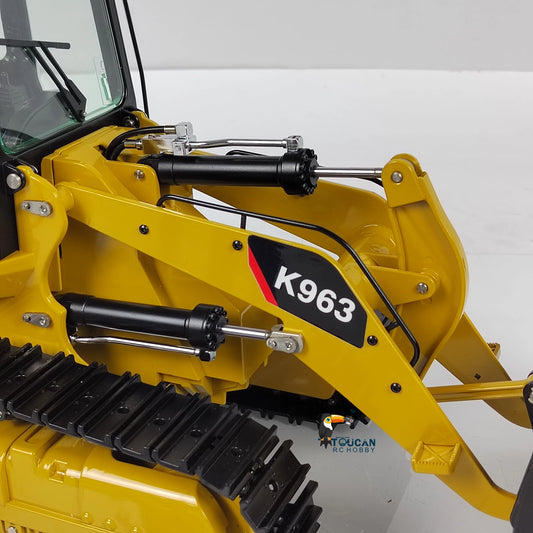 US Stock Kabolite 1/16 K963 100 Hydraulic RC Loader Remote Control Construction Vehicle Models with Lights for Hobbyists
