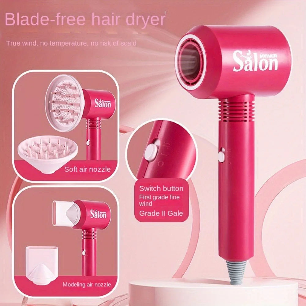 Girls Beauty Salon Set Fake Dress Up Stylist Barber Tool Kit with Hair Dryer Scissors Barber Apron and Styling Accessories