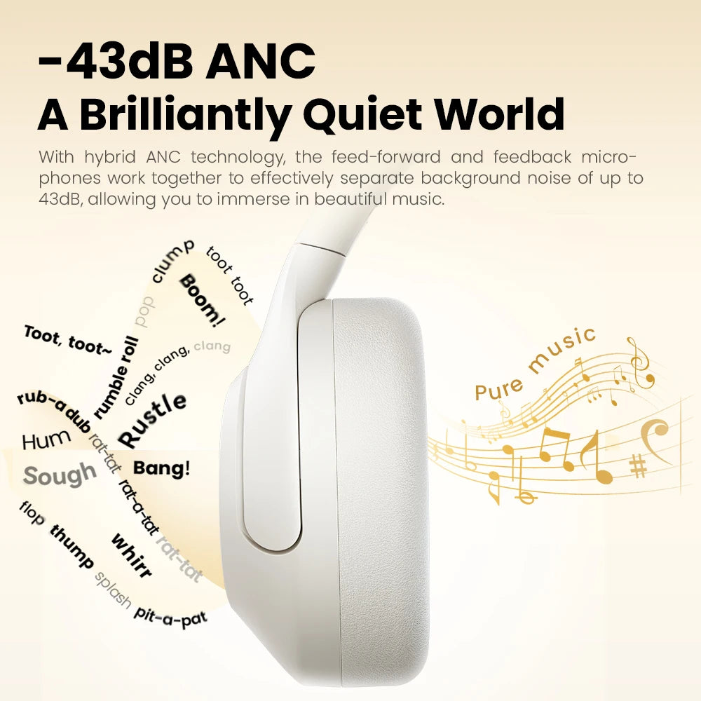 Haylou S30 ANC Headphones Wireless Bluetooth 5.4 HiRes