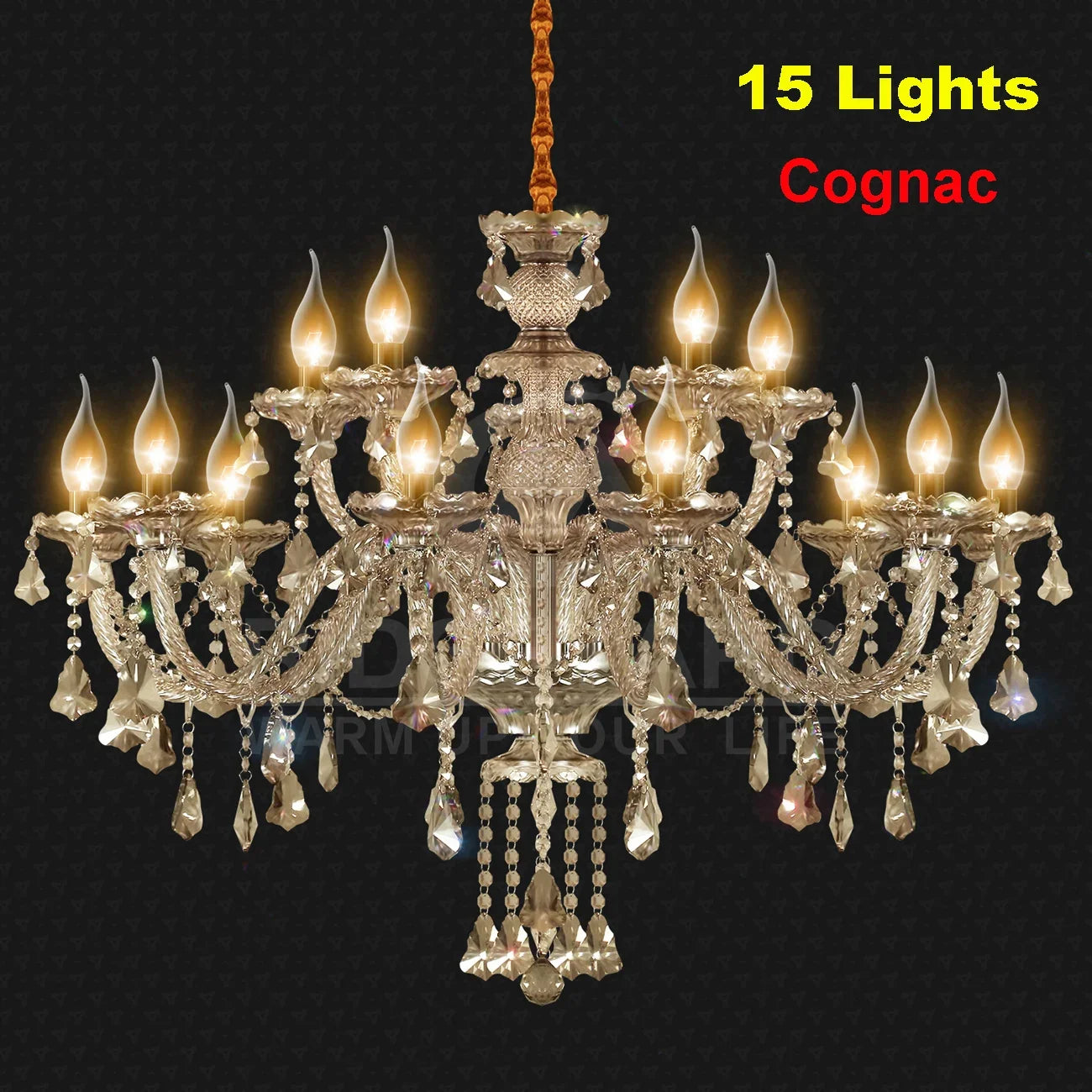 Ridgeyard 4-18 Arms K9 Crystal Chandelier Modern Luxury Boutique Country Style For Hallway Living/Dining Room Bedroom Home Light