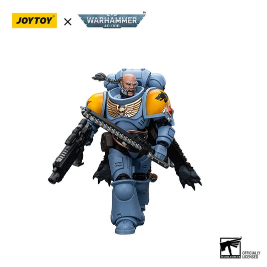 JOYTOY Warhammer 40,000 1/18 Action Figures Space Marines Space Wolves Claw Pack Brother Gunnar  Anime Military Model