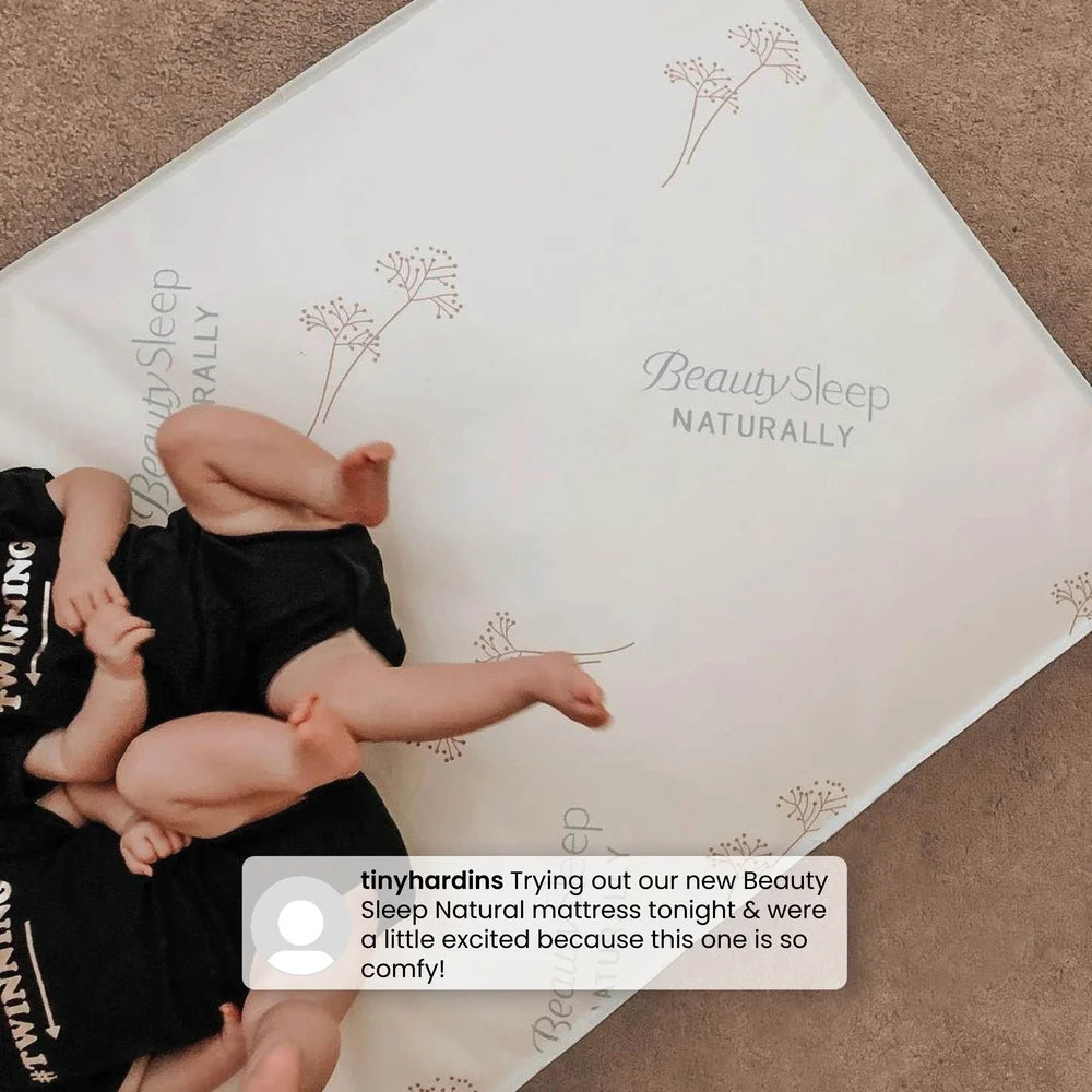 Dual Sided Crib Toddler Mattress Firm Soy Foam Core Natural Cotton Cover GREENGUARD Gold Certified Waterproof Baby Sleep