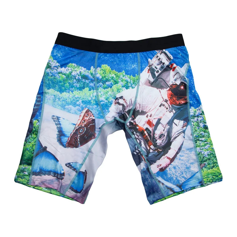 5Pcs Men Underwear Boxers Print Man Panties Lingerie Men Underpants Boxershorts Trunks Plus Size Breathable Seamless Men's Boxer