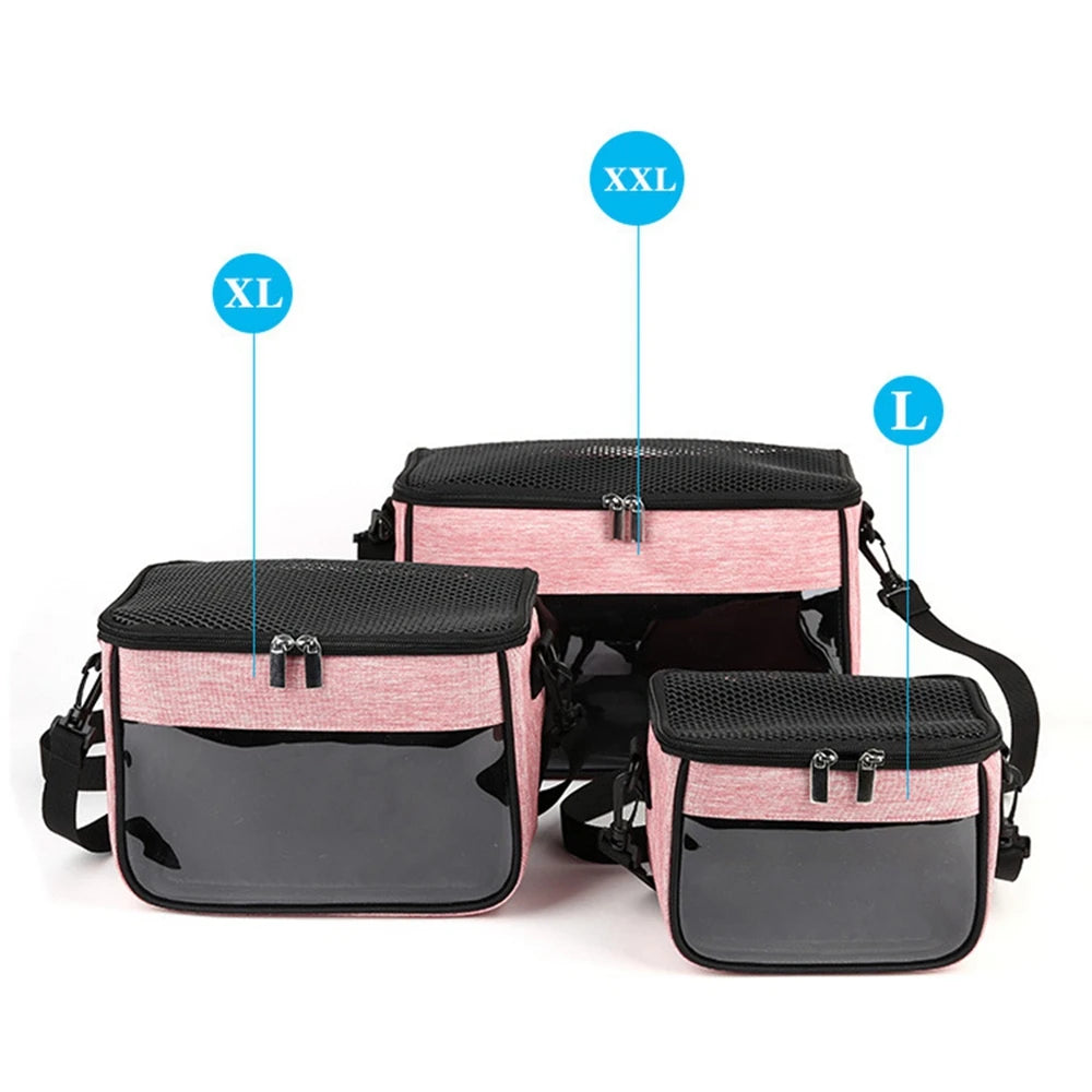 Small Animal Carrier Backpack for Small Pet Breathable Portable Outgoing Crossbody Travel Bag Windproof One Shoulder Bag