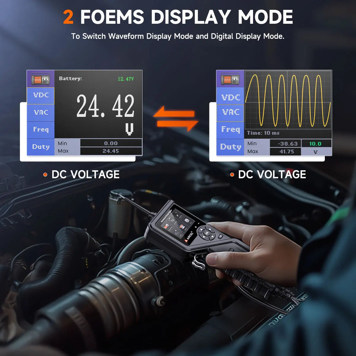 ANCEL PB600 Car Electric Circuit Tester Power Probe Relay Fuel Injector Tester Car Battery Tester Rleay Test Electrical Tool