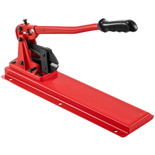 SucceBuy 24in Cutting Bench Type Hand Swager Tool Wire Rope Swaging Machine with Crimper Cable Bolt Cutter Head Copper Sleeves