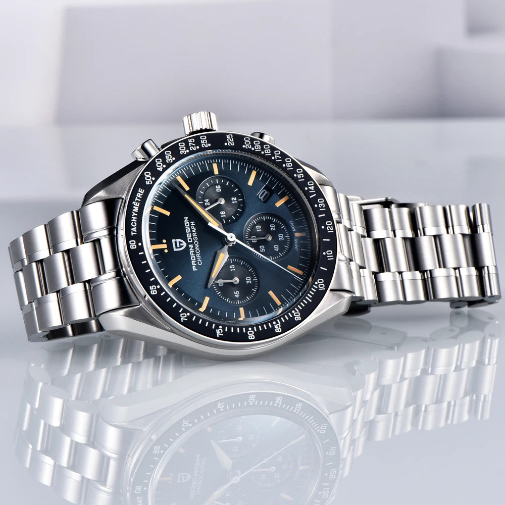 Pagani Design Moon Mens Luxury Chronograph Quartz Ceramic