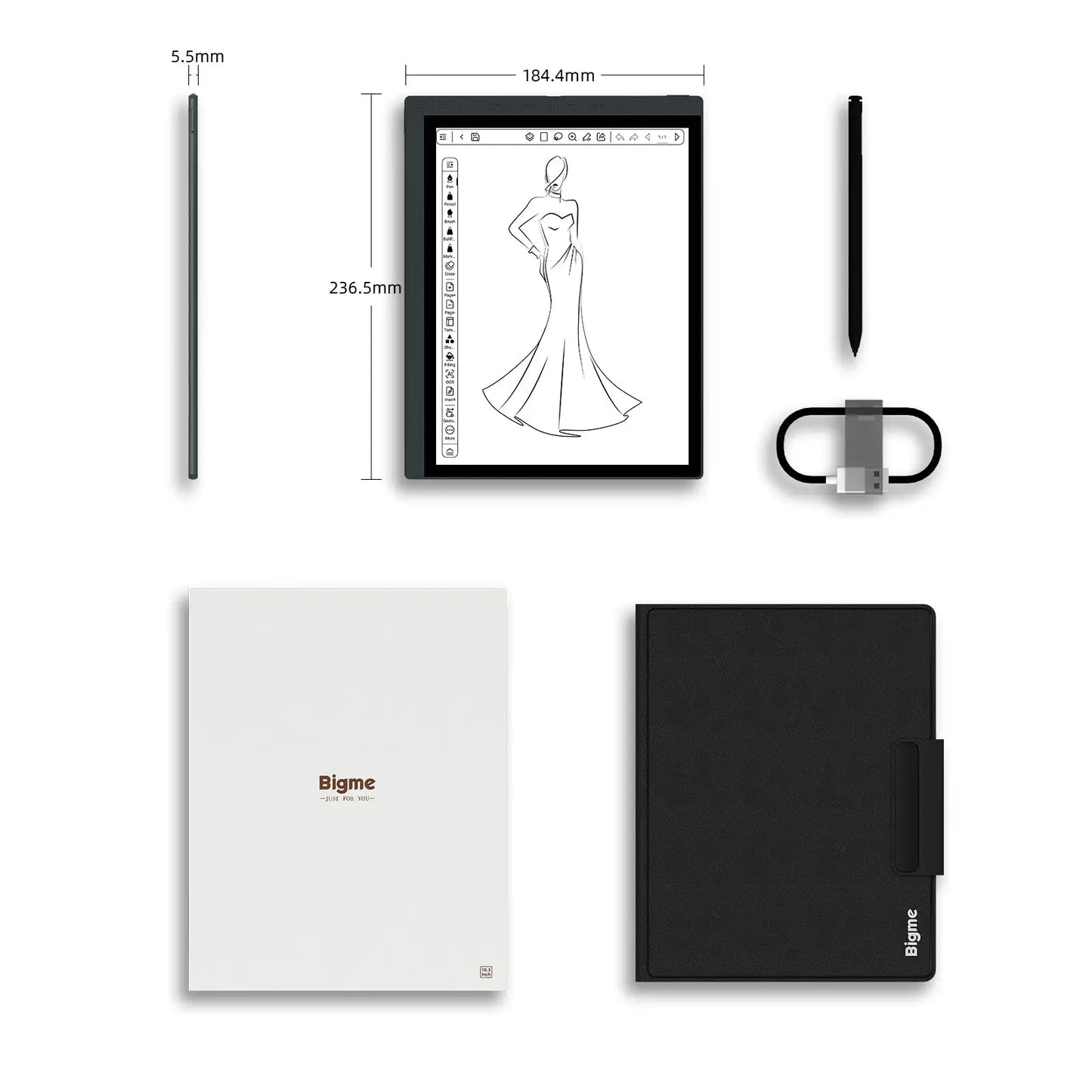 Bigme B1051 eBook reader, 10.3'' e-ink screen Electronic book, 6+128 GB, Android 14 e-book tablet, B1051 Lite 4+64GB optional