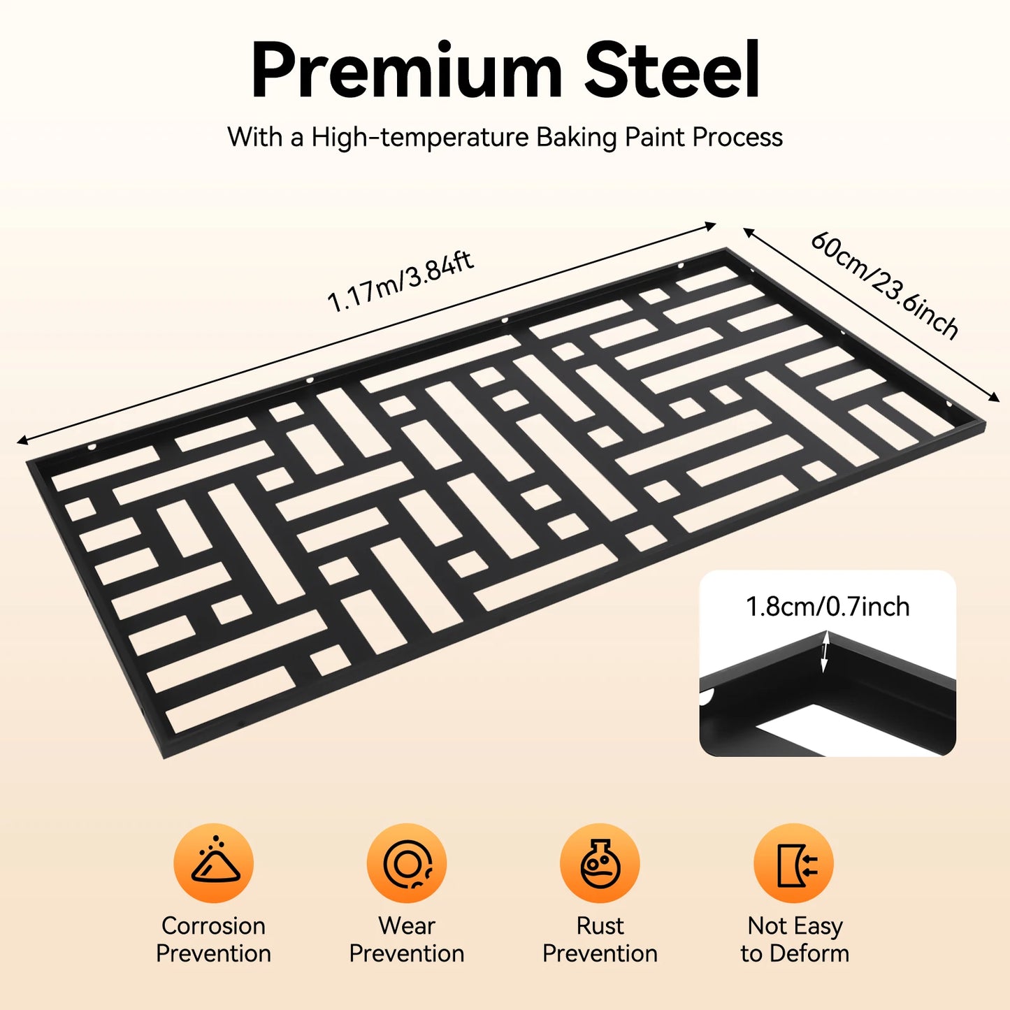 Black Decorative Outdoor Privacy Screen Panels For Patio