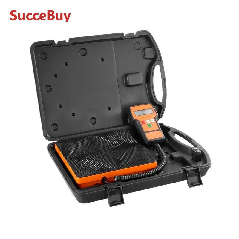SucceBuy Refrigerant Scale 110/220 LBS HAVC Charging Recovery Freon Scale with Wired Remote Control 2/5g  Precision Electronic