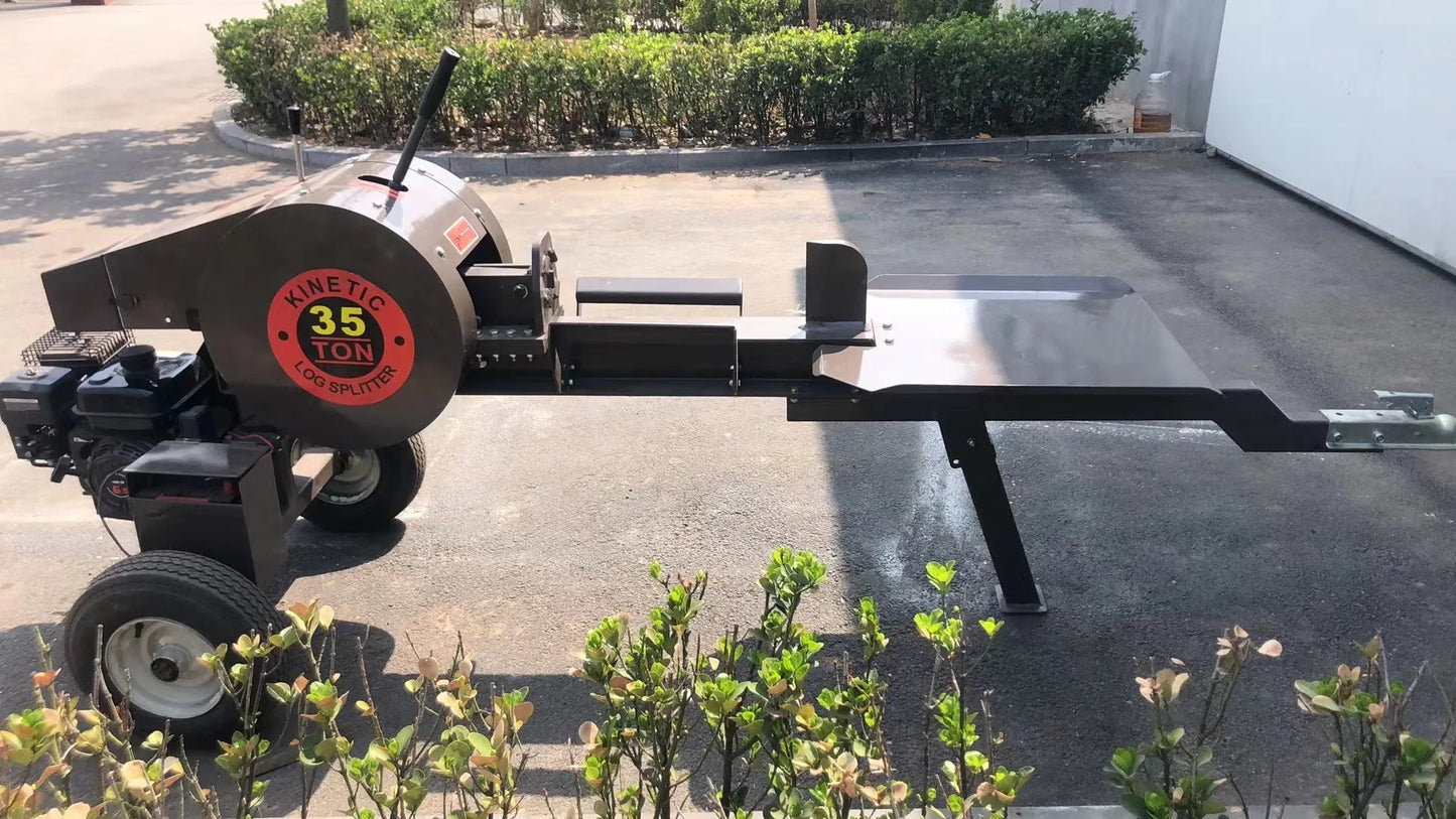 YIHUITONG 35Ton 7HP 212cc Petrol Kinetic Log Splitter Flywheel Splitter Fastest Log Splitter