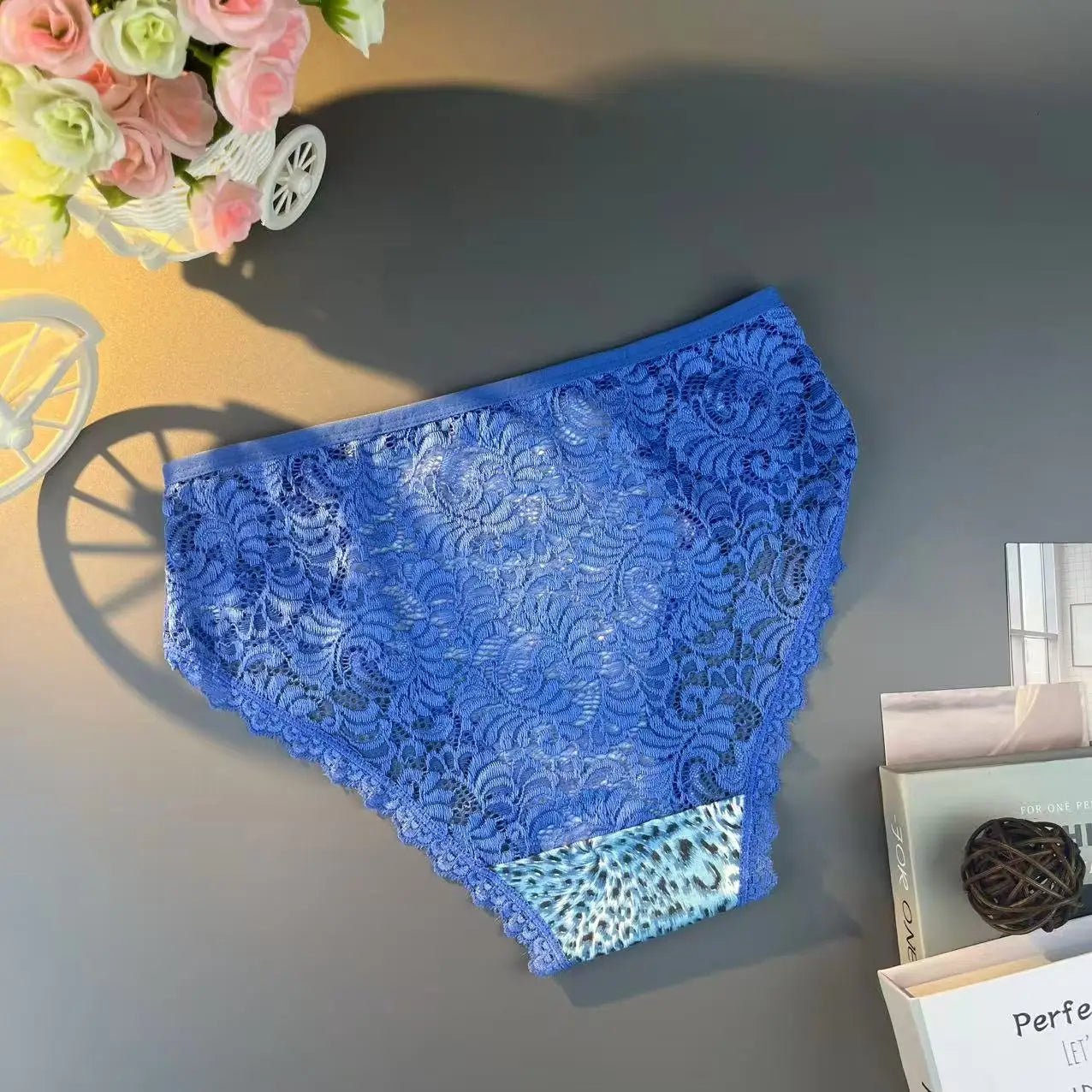 15Pcs [Women's Underwear] Plus Size Cotton Seamless Leopard-prints Comfortable Breathable Mid-Crotch Lady Briefs