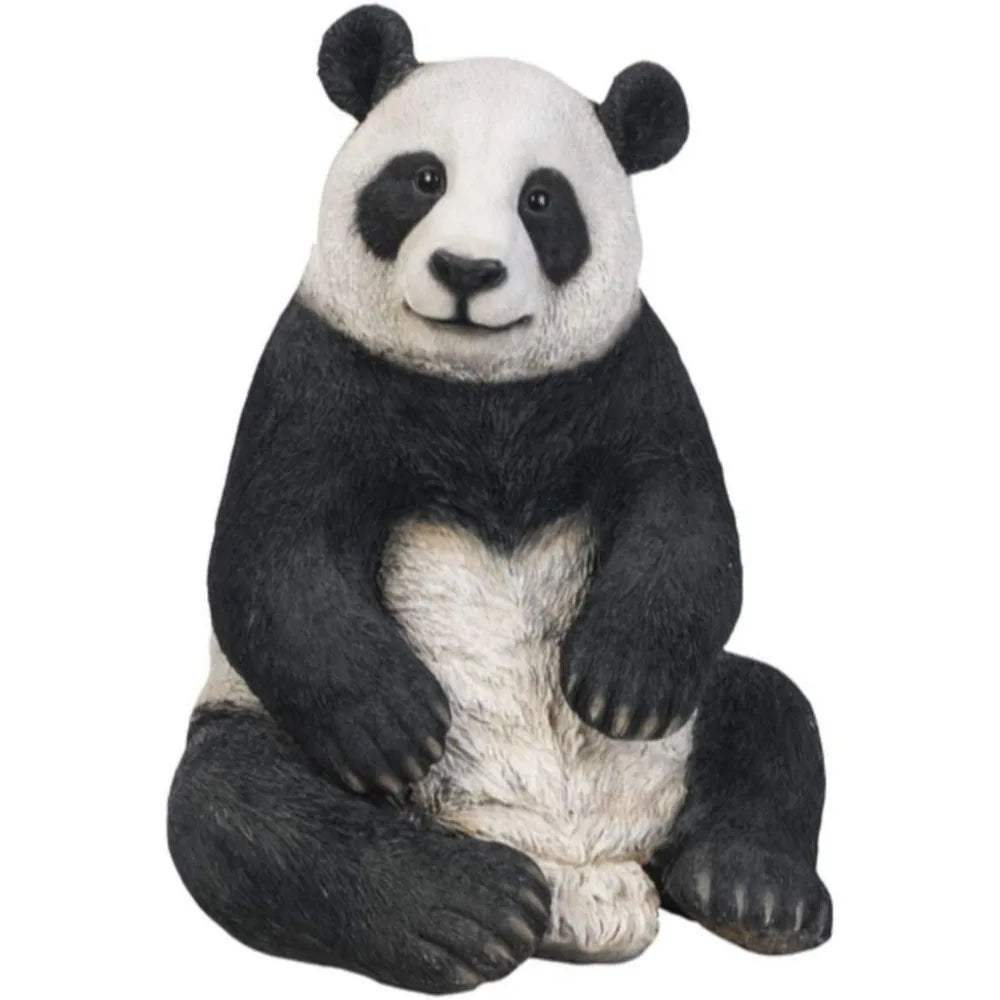 Large 18-inch Seated Panda Outdoor Statue