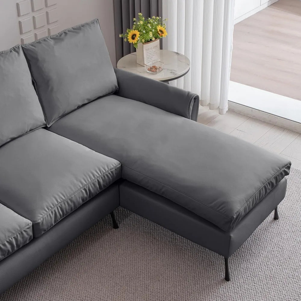 81" Sectional Couches for Living Room, Modern Sectional Sofa Couch with Reversible Chaise Lounge, Couch for Living Room