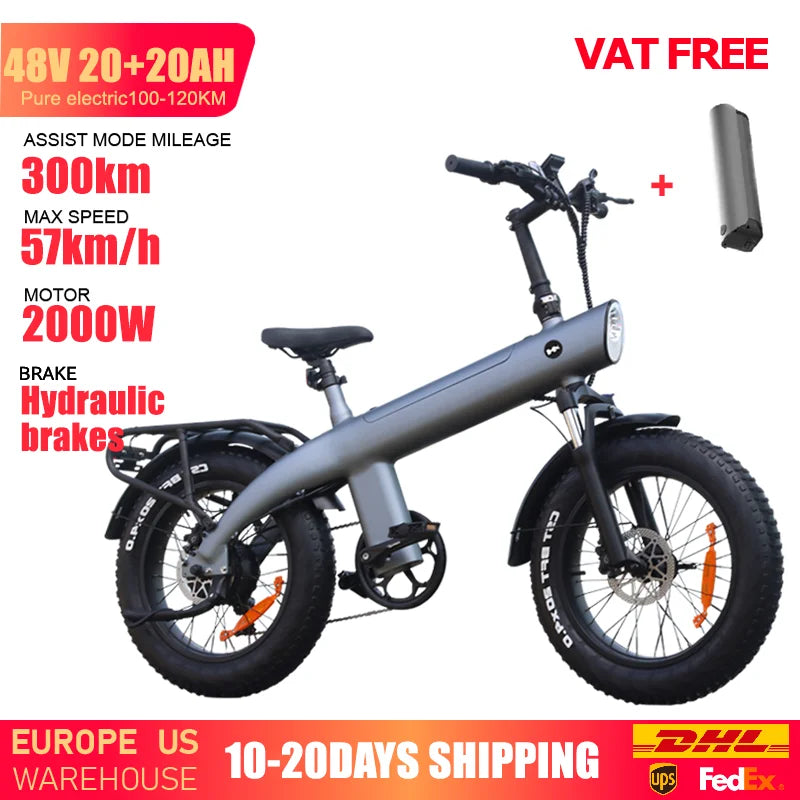 HUANCI Q3 electric bike 48V 20AH electric bikes 20 Inch ebike for adults Mountain e bike Electric Bike Electric Bicycle ebikes