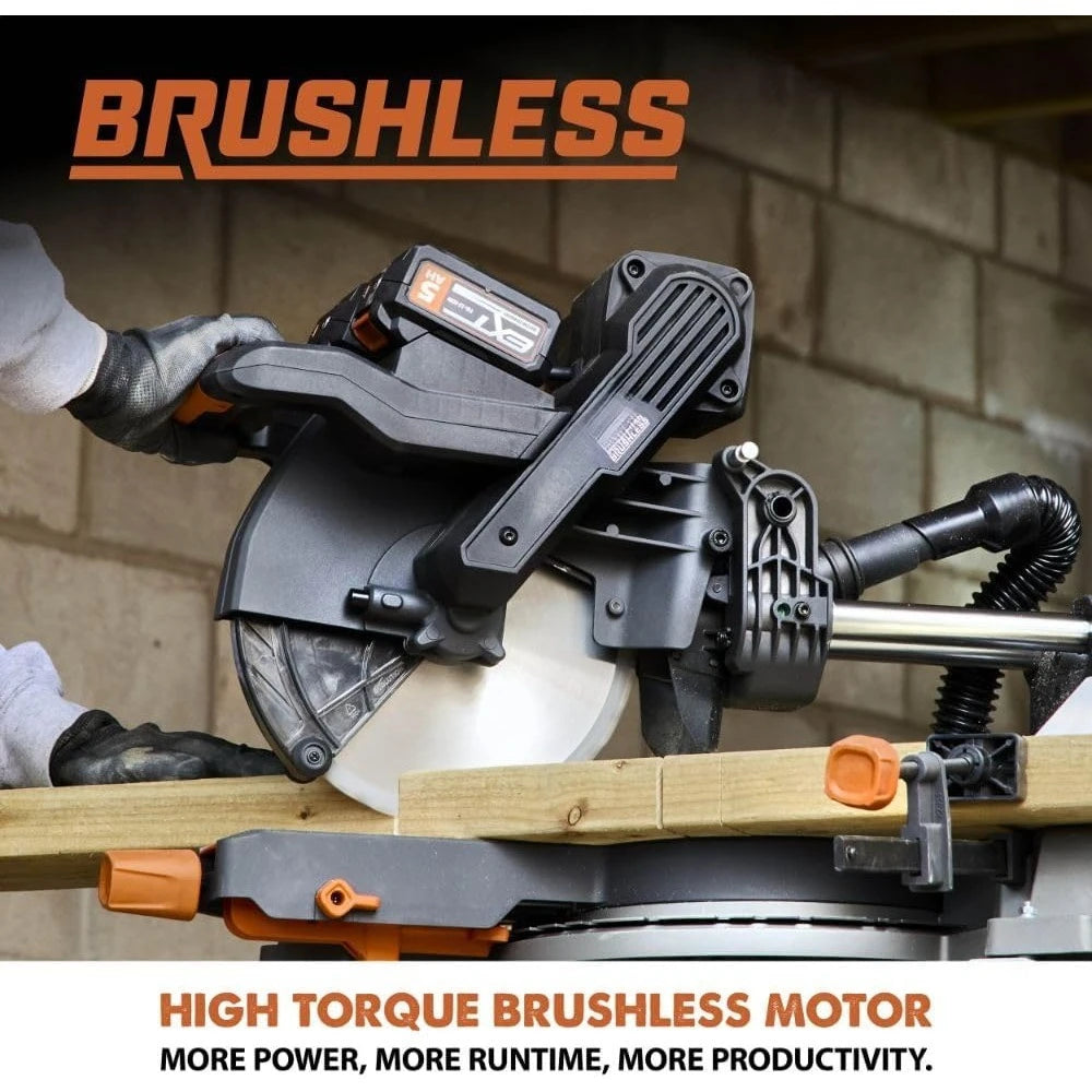 Free shipping - Cordless Dual Bevel Sliding Miter Saw,40V Brushless Motor,48° Bevel, 50° Miter,Compact & Lightweight - Hot Sale.