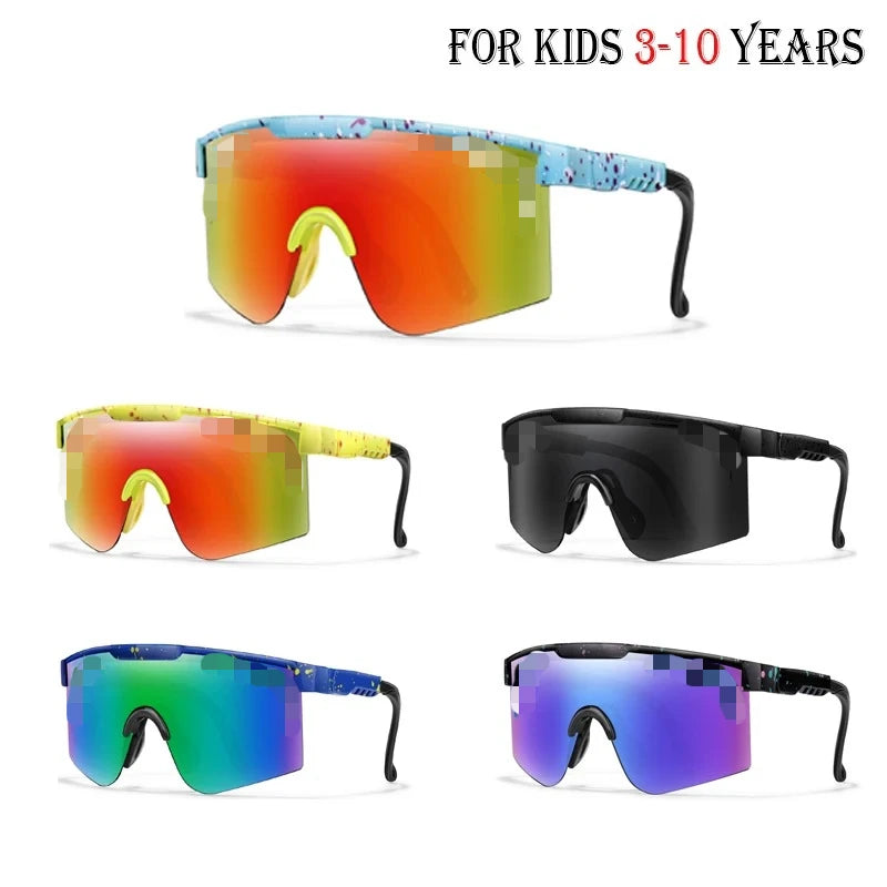 PIT VIPER Outdoor 3-8 years old Cycling Glasses for Kids Eyewear Party Running Sports Goggles Anti-glare Anti-sun Eyewea