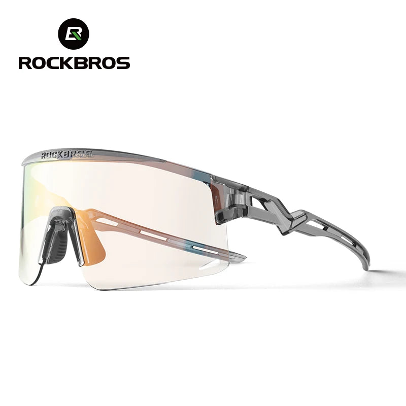 ROCKBROS Ultra-Light Cycling Sunglasses for Men Women Photochromic UV Protection Cycling Goggles Windproof Men Sunglass MTB Road