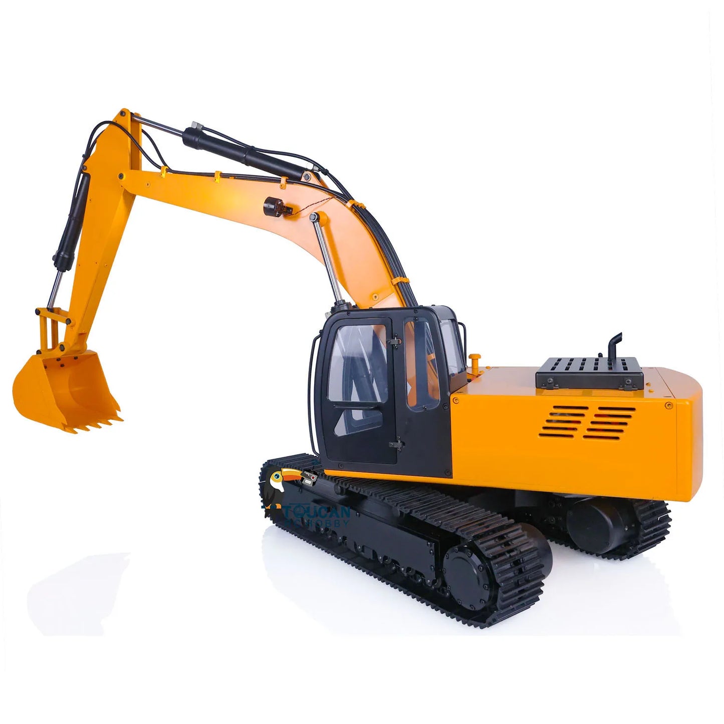 US Stock JDM 1/12 Hydraulic RC Excavator Model Painted Assembled with Pump Tracks Light Radio Control Construction Toy
