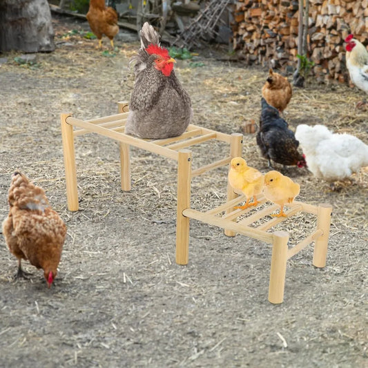 Chicken Perch Roosting Ladder for Chicken Coop Jungle Gym and Toys for Poultry