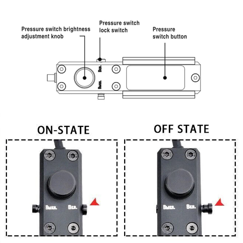 Green Laser&Infrared IR 850NM Night Vision Flashlight, Aluminum Alloy Torch Remote Control Switch, Night Hunting;Outdoor Camping