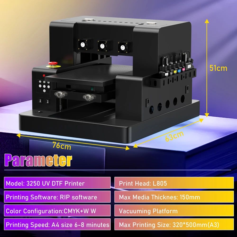 US EU Stock DTF Printer A3 A4 For Epson XP600 L805 DTF Printer uv dtf printer A3 Directly To Film t shirt Printing Machine