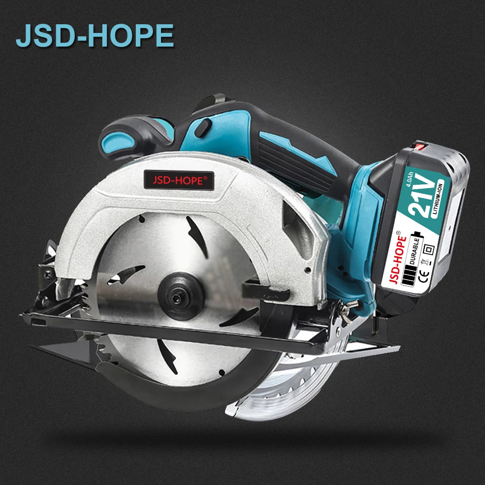 Brushless lithium electric circular saw 7 inch rechargeable portable woodworking saw stone cutting machine flip disc cutting saw