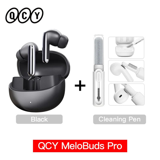 QCY MeloBuds Pro ANC Wireless Bluetooth Earphones 46dB Hybrid ANC Hi-Res LDAC Bluetooth 5.3 Earbuds 6 Mic 34H Playtime