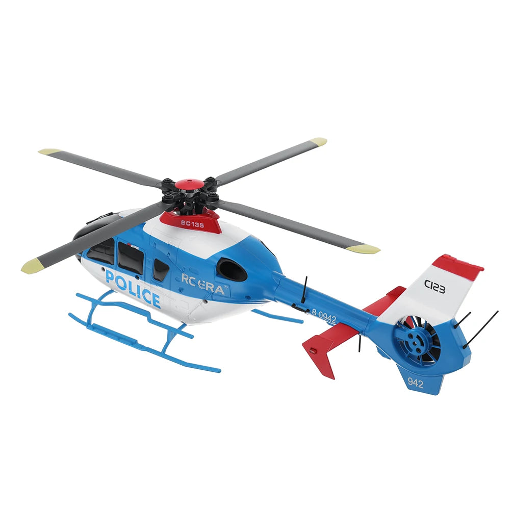 RC ERA C123 2.4G 6CH 6-Axis Gyro Optical Flow Localization Altitude Hold 1:36 EC135 Scale RC Helicopter RTF