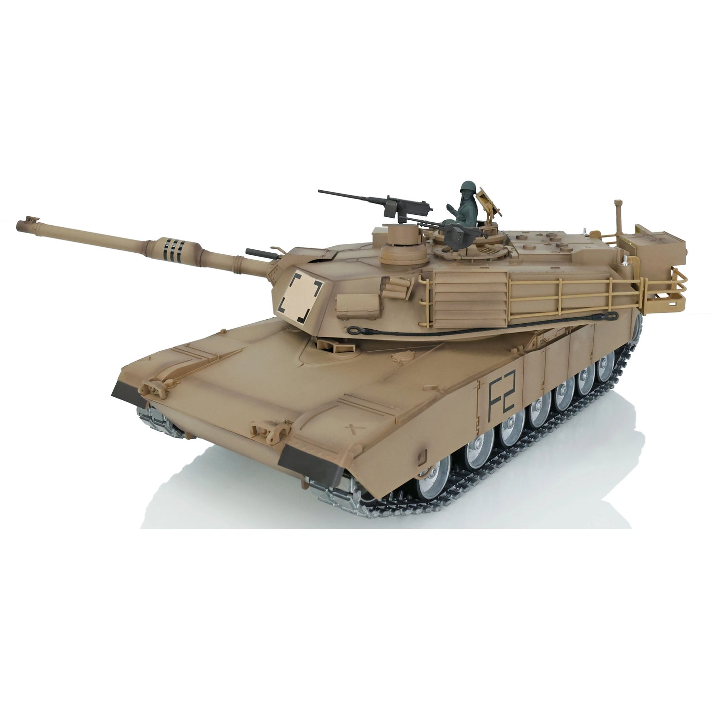 US Stock 1/16 Heng Long 7.0 Customize Abrams Tank RC Remote 3918 360° Turret Barrel Recoil TH17803